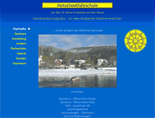 Tablet Screenshot of aha-motorbootfahrschule.de